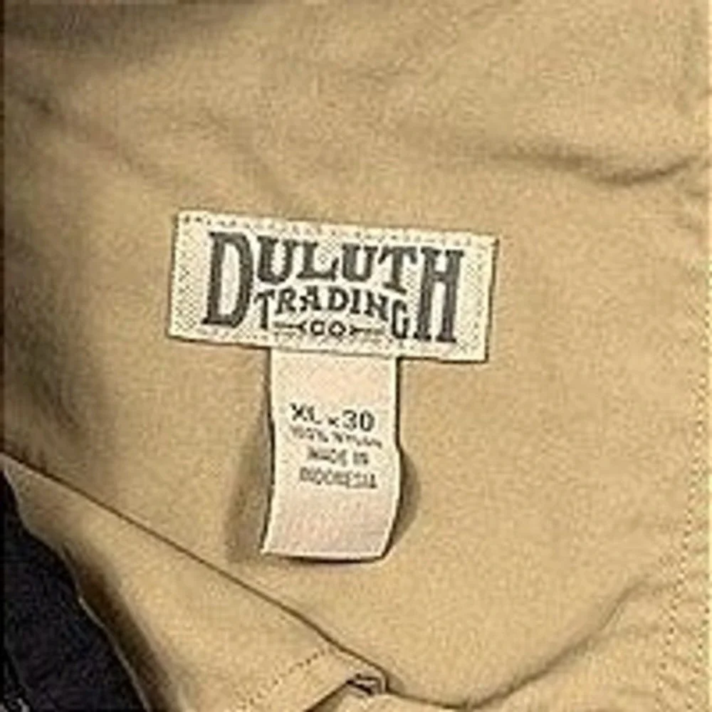 Duluth Trading Co‎ Tan Hiking Pants XL x 30 Elastic Waistband Nylon Lightweight